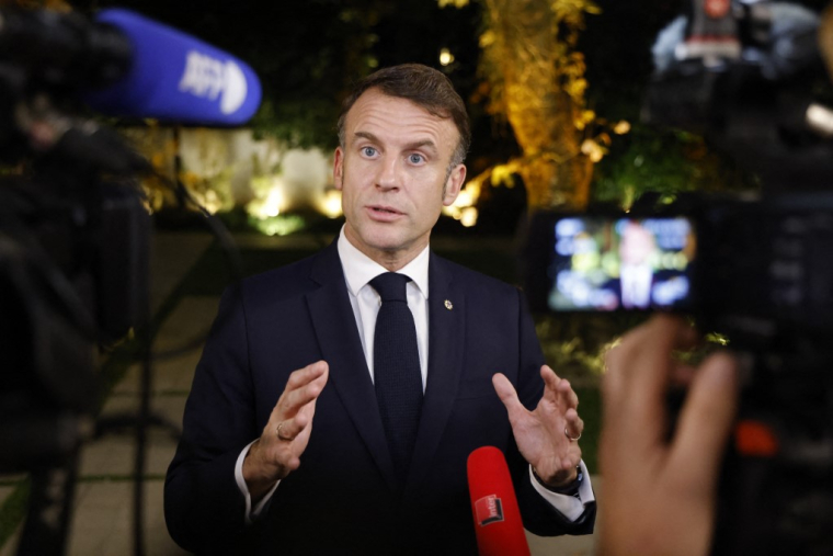 Emmanuel Macron à Rio de Janeiro, au Brésil, le 18 novembre 2024. ( AFP / LUDOVIC MARIN )