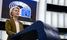 Ursula von der Leyen au Parlement européen à Strasbourg le 10 septembre 2025 ( AFP / SEBASTIEN BOZON )