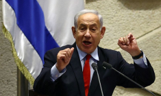 Le Premier ministre israélien Benjamin Netanyahu s'exprime lors d'une réunion à la Knesset