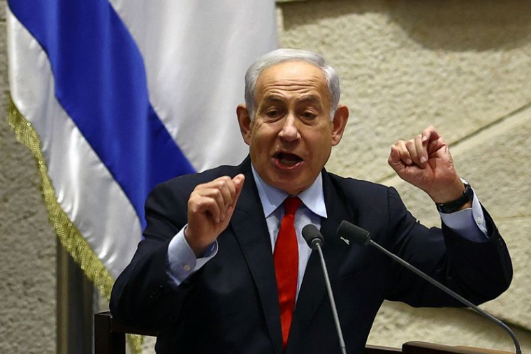 Le Premier ministre israélien Benjamin Netanyahu s'exprime lors d'une réunion à la Knesset