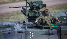 Un militaire allemand à Gardelegen, en Allemagne, le 8 avril 2024. ( AFP / RONNY HARTMANN )