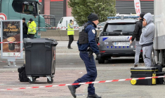 Prise de vue dans une rue de Trappes, une banlieue proche de Paris