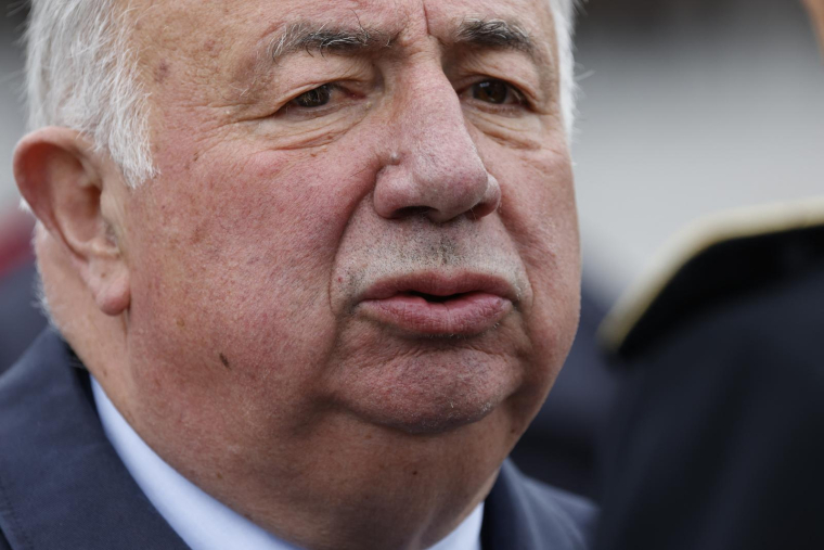 Le président du Sénat Gérard Larcher, le 8 mai 2023. ( POOL / LUDOVIC MARIN )