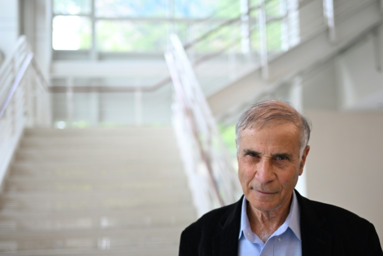 Le chercheur américain Robert Zubrin, président de la Mars Society, lors sur Sommet sur Mars et la Lune le 28 mai 2025 à Washington DC  ( AFP / ALEX WROBLEWSKI )
