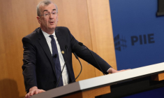 Le gouverneur de la Banque de France, François Villeroy de Galhau, le 12 avril à Washington, aux États-Unis.  ( GETTY IMAGES NORTH AMERICA / KEVIN DIETSCH )