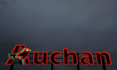 Le logo du supermarché Auchan à Saint-Sébastien-sur-Loire