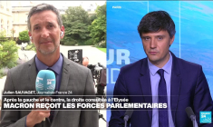 Macron reçoit les forces parlementaires : après la gauche, le centre, la droite consultée