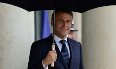 Le président français Emmanuel Macron au Palais de l'Elysée, à Paris, le 24 juillet 2025 ( AFP / GEOFFROY VAN DER HASSELT )
