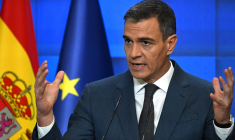 Le Premier ministre espagnol Pedro Sanchez, le 31 juillet 2024, à Madrid ( AFP / JAVIER SORIANO )