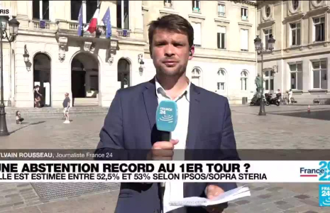 Législatives : une abstention record au premier tour, entre 52,5% et 53%, selon les estimations