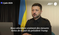 Zelensky attend des "mesures fortes" de Trump après le refus russe d'un cessez-le-feu total