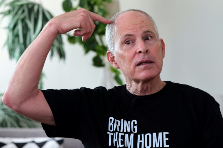 L'Israélo-américain Keith Siegel, qui a passé 484 jours en captivité à Gaza, lors d'un entretien avec l'AFP, le 12 juin 2025 à Tel-Aviv ( AFP / JACK GUEZ )