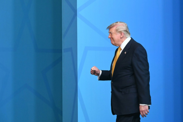 Le président américain Donald Trump lors d'un sommet de l'Otan à Ankara, le 8 juillet 2026   ( AFP / SAUL LOEB )