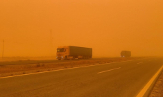 Une tempête de sable recouvre le centre de l'Irak d'un voile orange