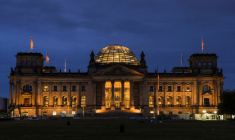 Vue générale du bâtiment du Reichstag à Berlin