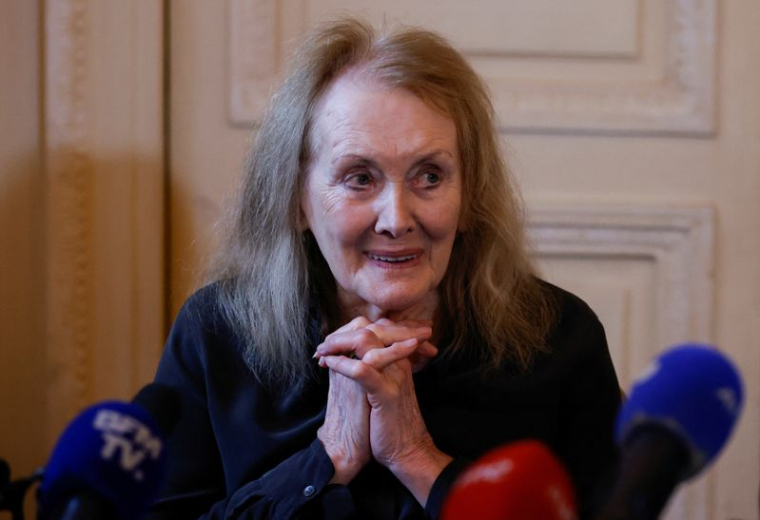 La dernière lauréate du prix Nobel de littérature, Annie Ernaux