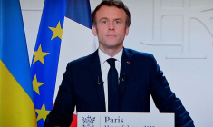 LA GUERRE EN UKRAINE, UNE "RUPTURE" AU FORT IMPACT ÉCONOMIQUE, DIT MACRON