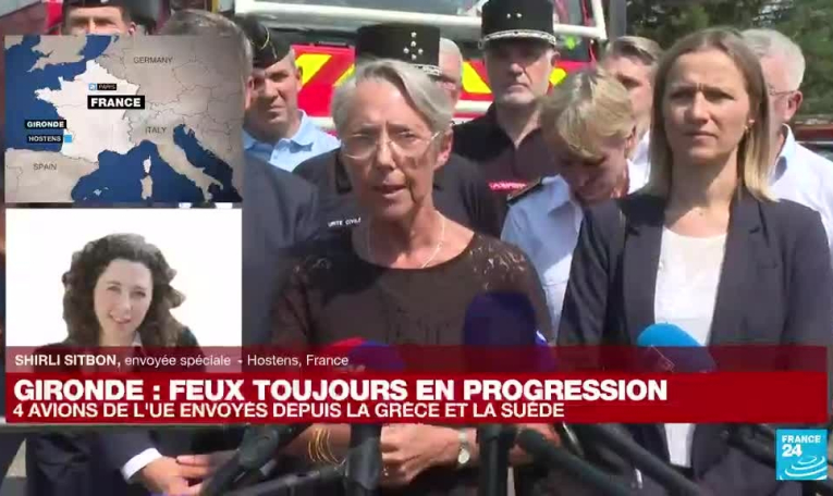 Des renforts européens contre les feux qui se multiplient en France