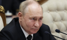 Vladimir Poutine à Pyongyang, en Corée du Nord, le 19 juin 2024. ( POOL / GAVRIIL GRIGOROV )