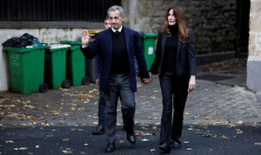 L'ancien président français Nicolas Sarkozy le jour de son incarcération à la prison de la Santé