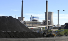Centrale thermique, centrale à charbon et centrale à gaz combinée d'Emile-Huchet, situées à Saint-Avold et Carling, dans l'Est de la France. Le 12 septembre 2022. ( AFP / FREDERICK FLORIN )