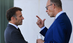 Emmanuel Macron et Friedrich Merz, le 24 juin 2026, à Berlin ( AFP / LUDOVIC MARIN )
