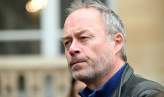Denis Gravouil, de la CGT, au ministère du Travail à Paris, le 21 novembre 2022.  ( AFP / Bertrand GUAY )