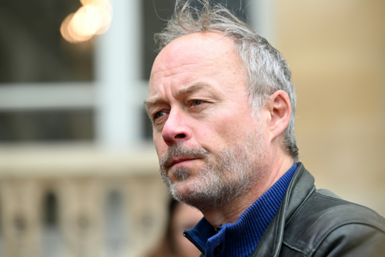 Denis Gravouil, de la CGT, au ministère du Travail à Paris, le 21 novembre 2022.  ( AFP / Bertrand GUAY )