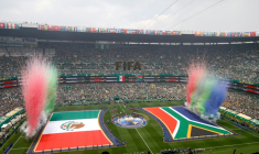 Le stade Azteca de Mexico juste avant le coup d'envoi du match d'ouverture de la Coupe du monde entre le Mexique et l'Afrique du Sud le 11 juin 2026 ( AFP / Rodrigo OROPEZA )