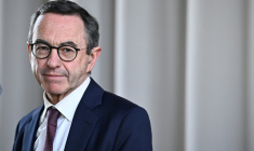 Le patron de LR, Bruno Retailleau, au Blanc-Mesnil, près de Paris, le 5 mars 2026 ( AFP / JULIEN DE ROSA )