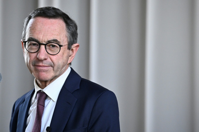 Le patron de LR, Bruno Retailleau, au Blanc-Mesnil, près de Paris, le 5 mars 2026 ( AFP / JULIEN DE ROSA )