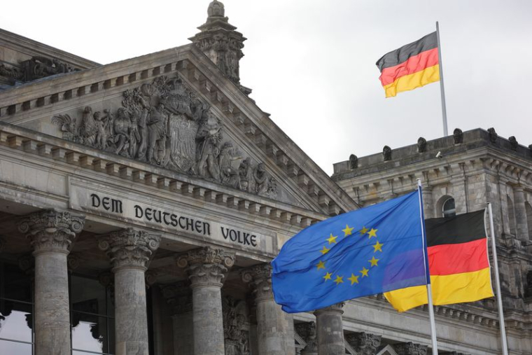 Vue générale du bâtiment du Reichstag à Berlin