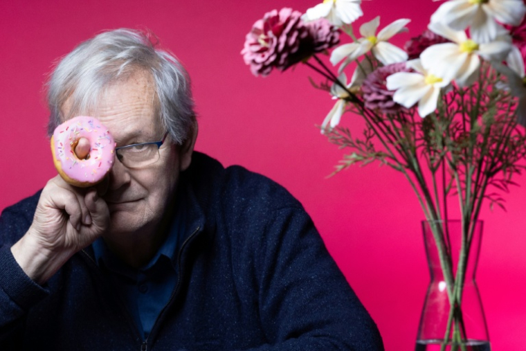 Martin Parr le 31 Octobre 2025 à Paris ( AFP / JOEL SAGET )