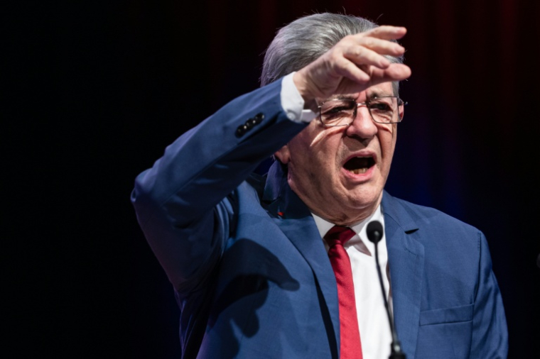 Le fondateur de La France insoumise Jean-Luc Mélenchon le 31 janvier 2026, à Roubaix dans le Nord ( AFP / Sameer Al-DOUMY )