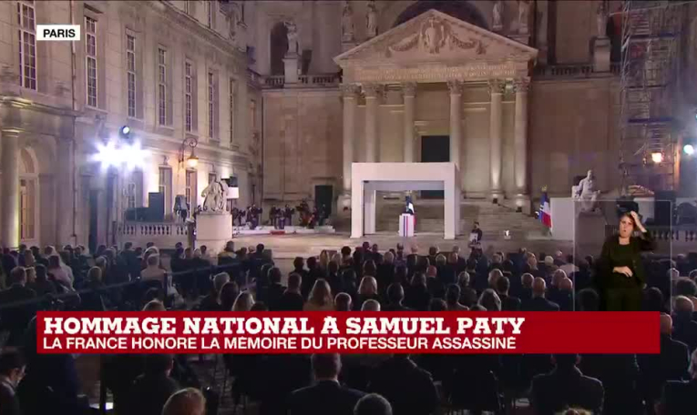 Hommage national à Samuel Paty : la France honore la mémoire du professeur assassiné