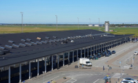 L'aéroport d'Aalborg, le 25 septembre 2025 au Danemark ( Ritzau Scanpix / Bo Amstrup )