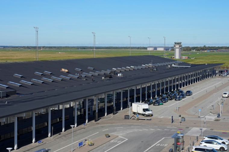 L'aéroport d'Aalborg, le 25 septembre 2025 au Danemark ( Ritzau Scanpix / Bo Amstrup )