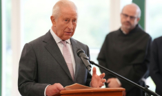 Le roi Charles III lors d'un sommet en Ecosse avec des géants de la tech, le 17 septembre 2026 à Cumnock ( POOL / Jonathan Brady )