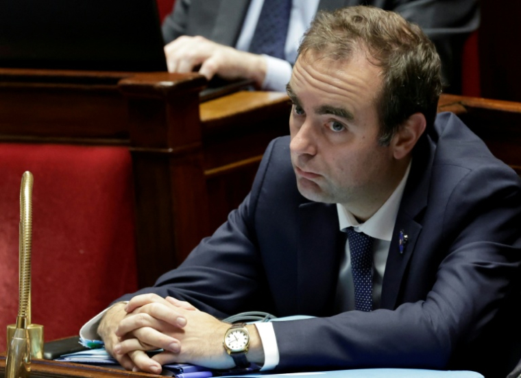 Le Premier ministre Sébastien Lecornu, à l'Assemblée nationale le 4 novembre 2025 ( AFP / STEPHANE DE SAKUTIN )