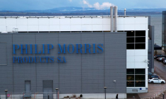 Photo d'archives du logo Philip Morris