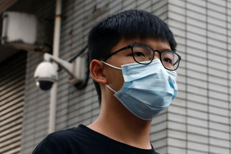 HONG KONG: LE MILITANT JOSHUA WONG ARRÊTÉ POUR UNE MANIFESTATION EN 2019