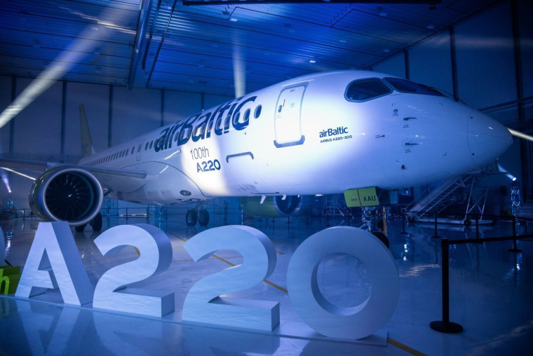 airbus groupe A220 air baltic (Crédit:  / crédit photo airbus groupe)