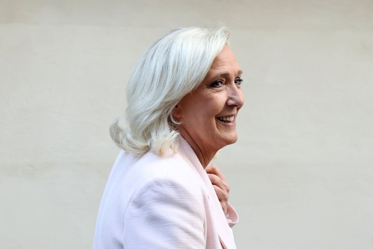 Réunion du Rassemblement national après le verdict rendu à Paris dans le cadre du procès en appel de Marine Le Pen pour détournement de fonds européens