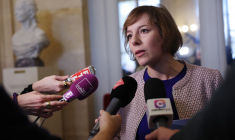 Sarah Legrain à Paris, le 14 novembre 2022. ( AFP / THOMAS SAMSON )