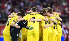 Le stade de Bodø/Glimt envahi par la neige à quelques heures du match contre la Lazio