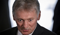 Dimitri Peskov, à Moscou ( AFP / ALEXANDER NEMENOV )