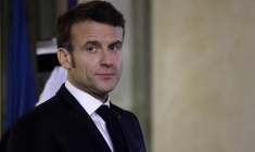 Emmanuel Macron à Paris, le 7 février 2023. ( AFP / LUDOVIC MARIN )