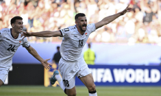 Les onze irakiens alignés face aux Bleus