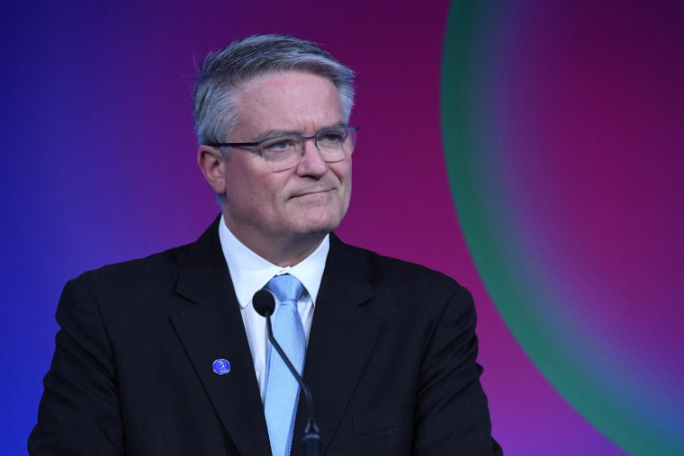 Mathias Cormann, secrétaire général de l'OCDE, à Paris le 8 juin 2022. ( AFP / ERIC PIERMONT )