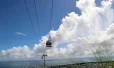 Le téléphérique urbain de Saint-Denis de La Réunion, le 15 mars 2022 ( AFP / Richard BOUHET )